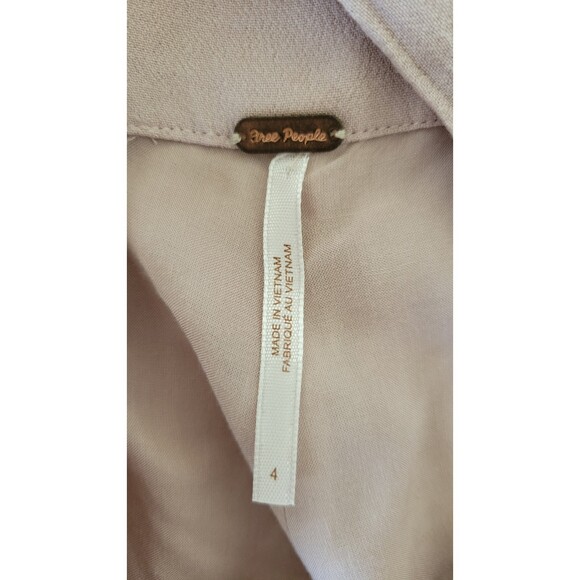 Women's Free People Dusty Rose Boho Lagenlook Flare Pants - Picture 5 of 6